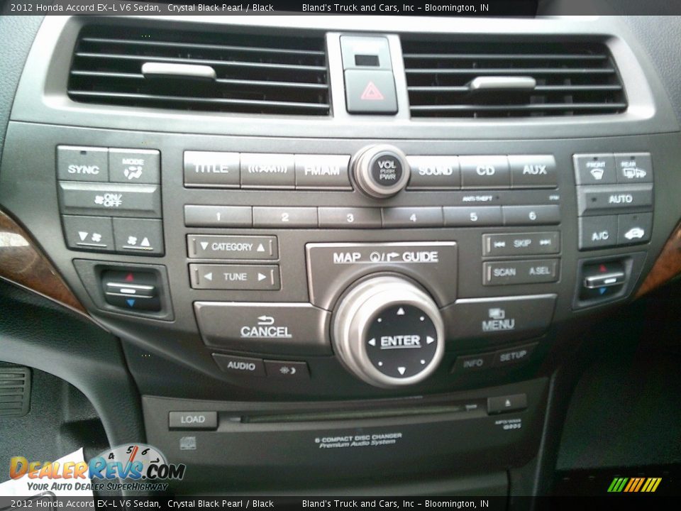 2012 Honda Accord EX-L V6 Sedan Crystal Black Pearl / Black Photo #17