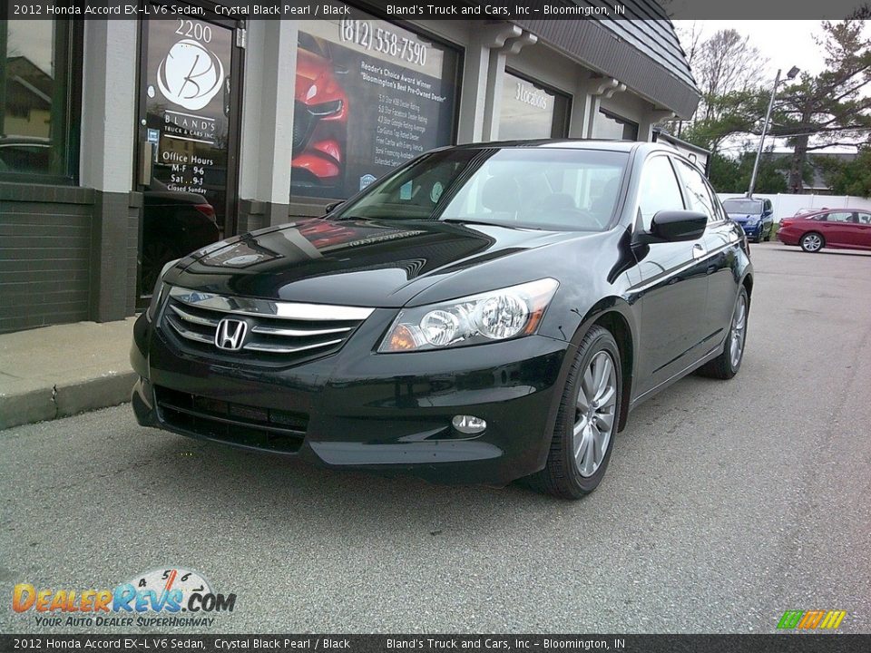 2012 Honda Accord EX-L V6 Sedan Crystal Black Pearl / Black Photo #36