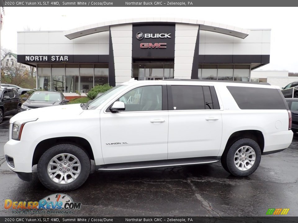 2020 GMC Yukon XL SLT 4WD Summit White / Cocoa/Dune Photo #1