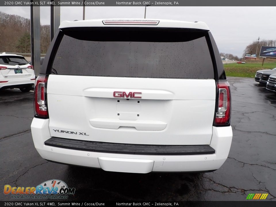 2020 GMC Yukon XL SLT 4WD Summit White / Cocoa/Dune Photo #5