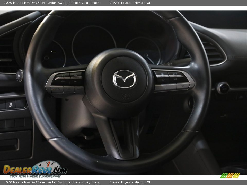2020 Mazda MAZDA3 Select Sedan AWD Jet Black Mica / Black Photo #7