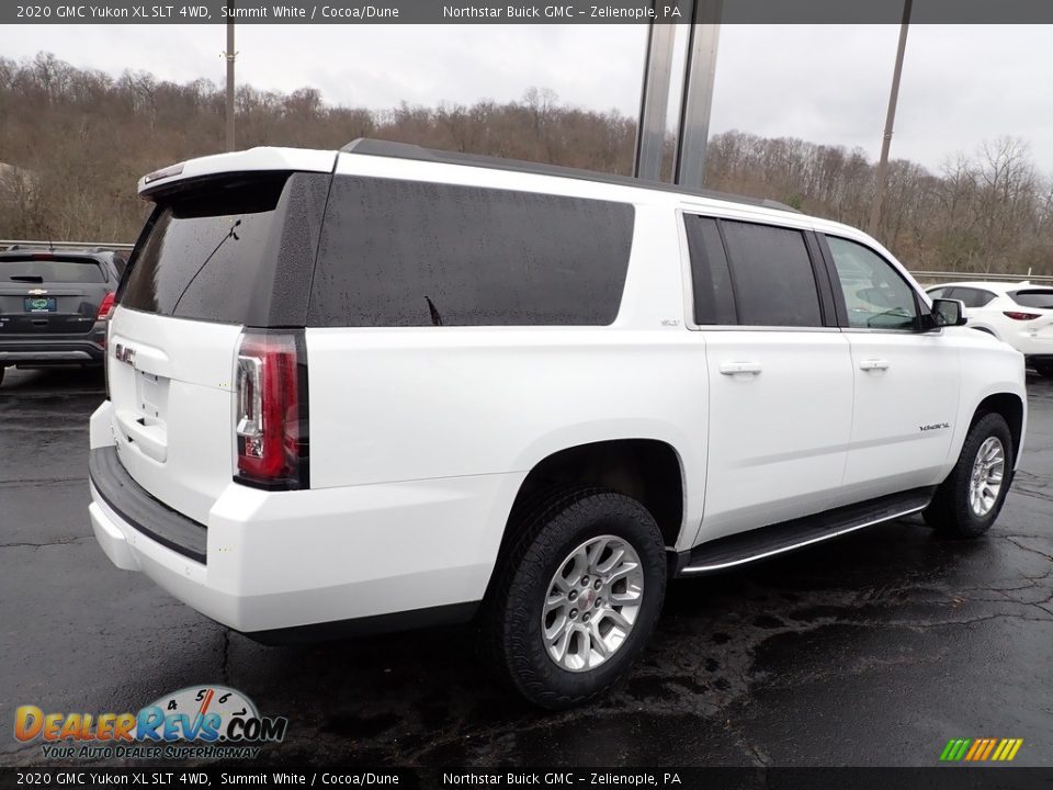 2020 GMC Yukon XL SLT 4WD Summit White / Cocoa/Dune Photo #7