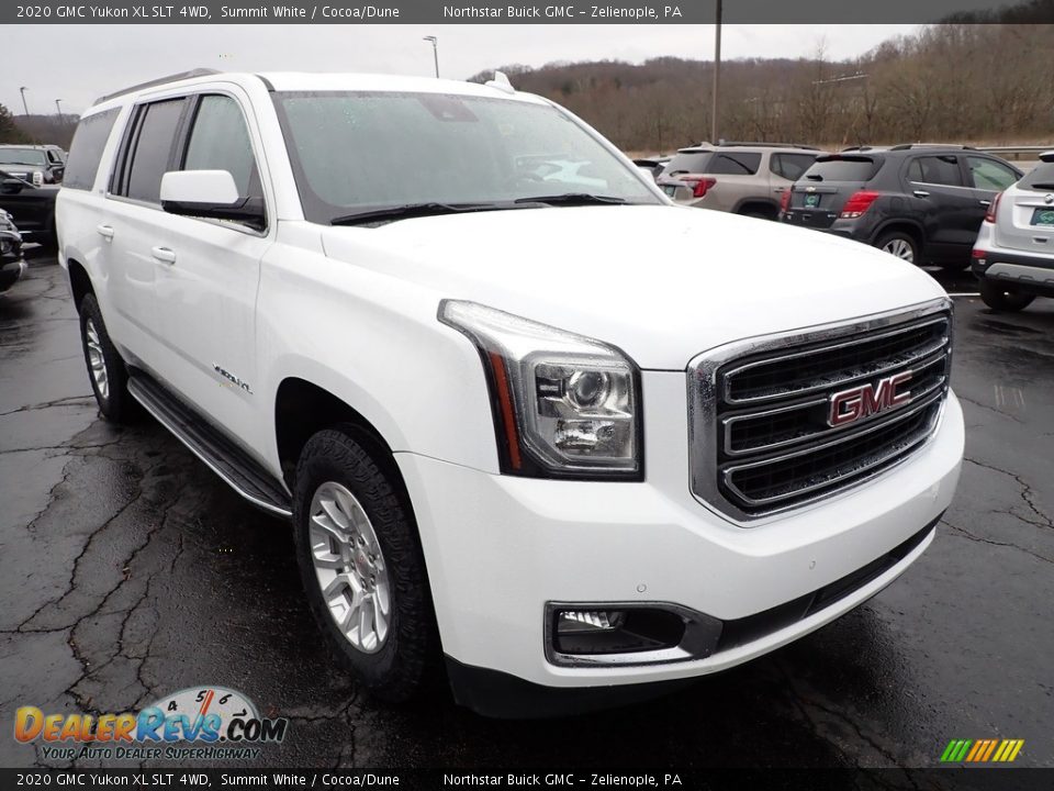 2020 GMC Yukon XL SLT 4WD Summit White / Cocoa/Dune Photo #10