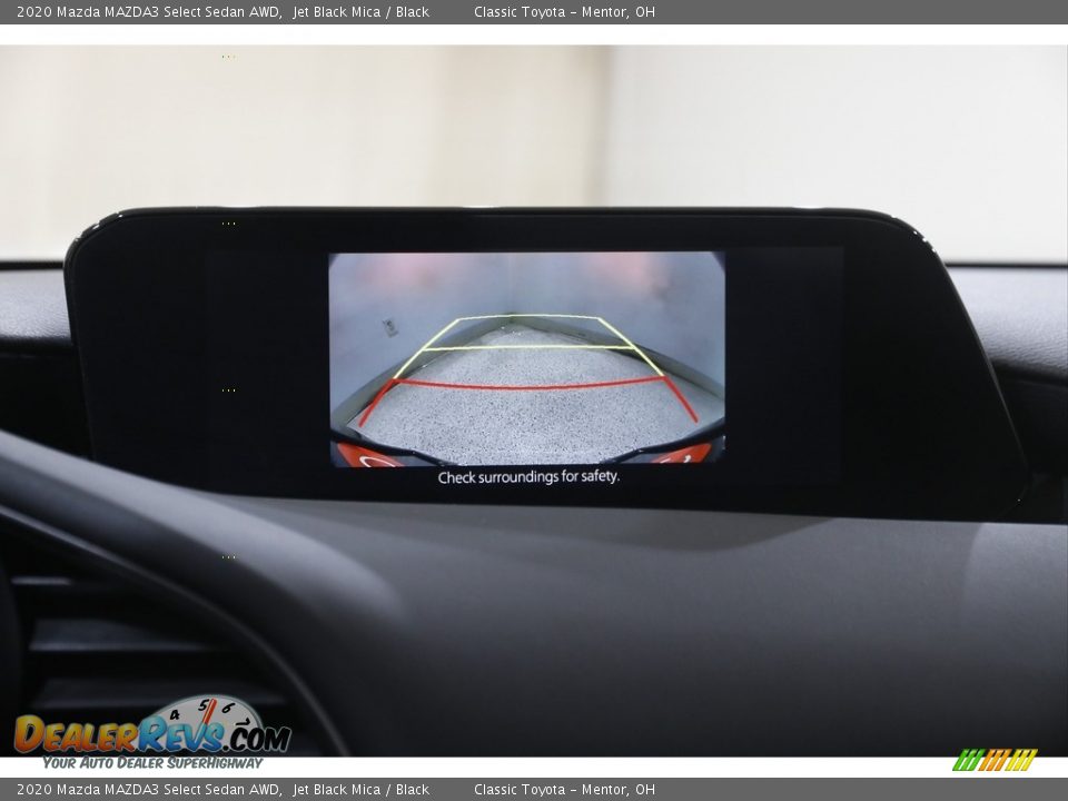 2020 Mazda MAZDA3 Select Sedan AWD Jet Black Mica / Black Photo #12