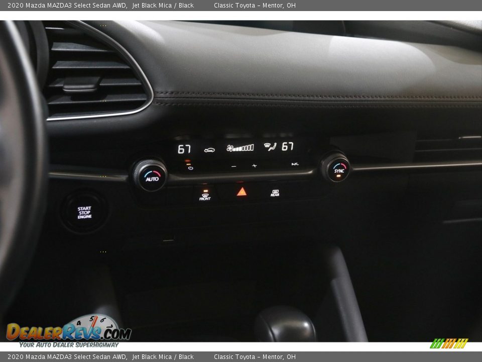 2020 Mazda MAZDA3 Select Sedan AWD Jet Black Mica / Black Photo #13