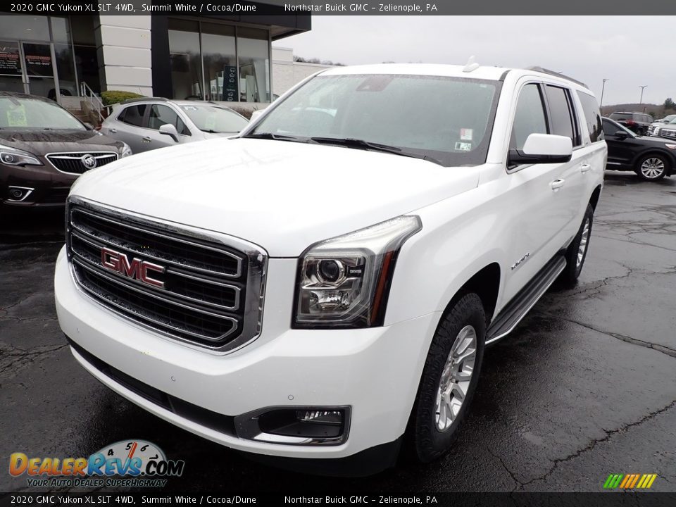 2020 GMC Yukon XL SLT 4WD Summit White / Cocoa/Dune Photo #12