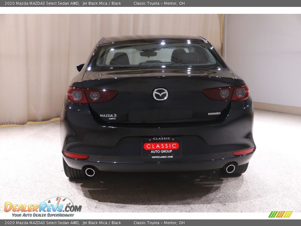 2020 Mazda MAZDA3 Select Sedan AWD Jet Black Mica / Black Photo #18