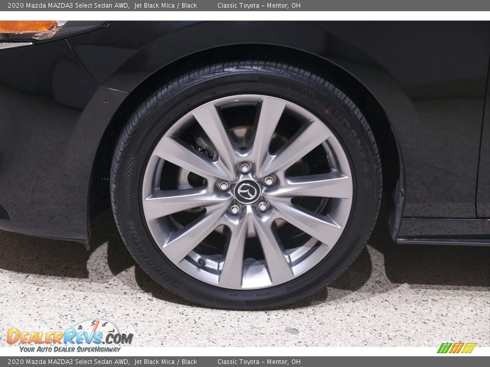 2020 Mazda MAZDA3 Select Sedan AWD Jet Black Mica / Black Photo #20