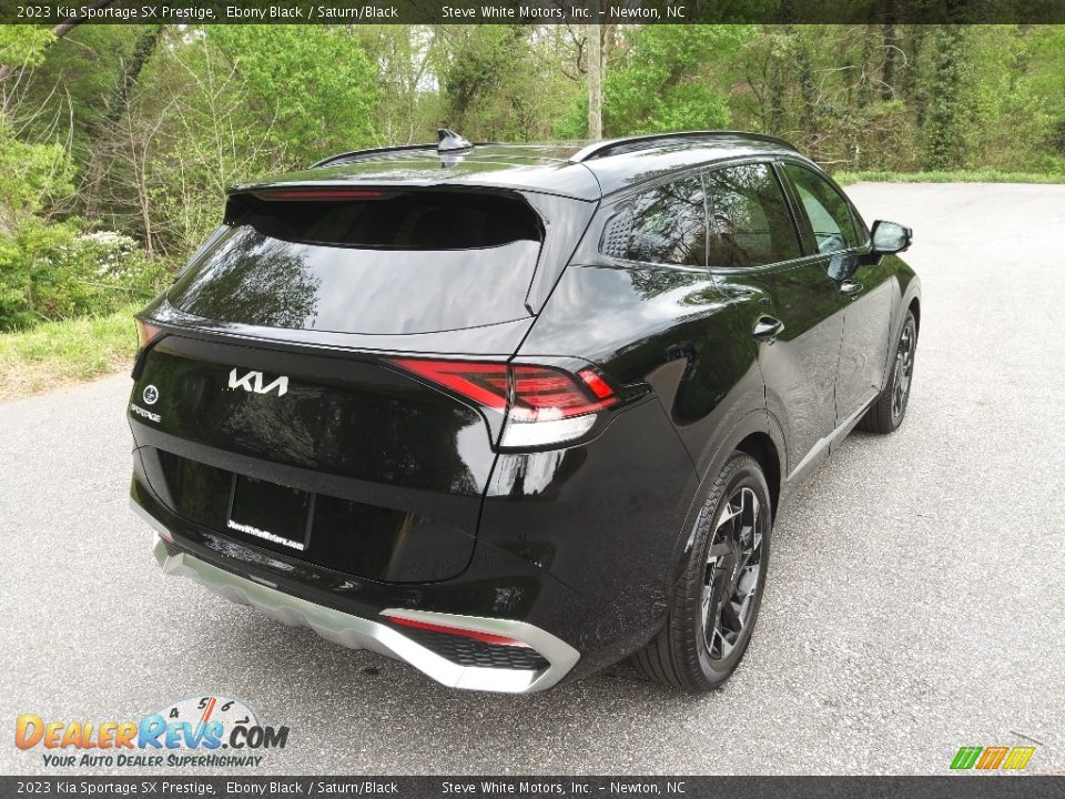 2023 Kia Sportage SX Prestige Ebony Black / Saturn/Black Photo #6