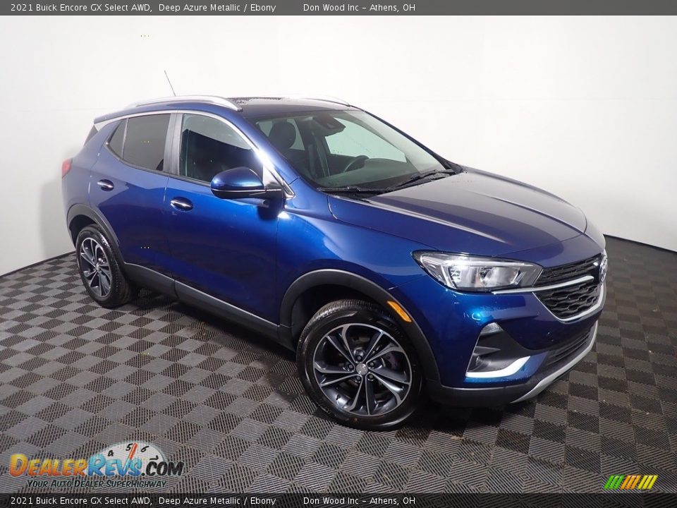 2021 Buick Encore GX Select AWD Deep Azure Metallic / Ebony Photo #3