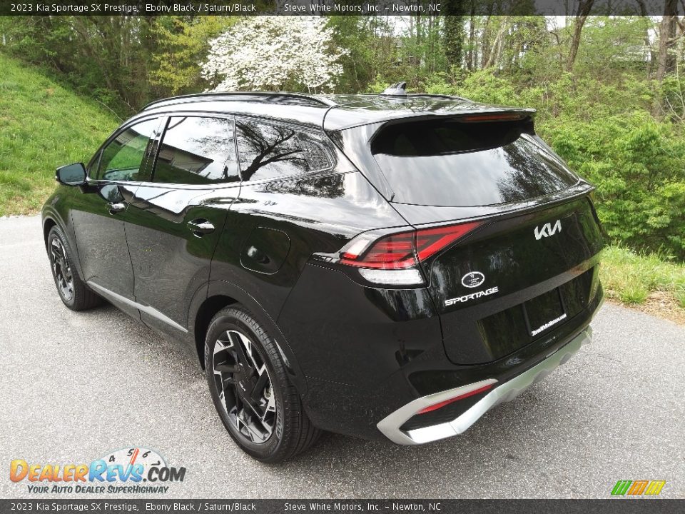 2023 Kia Sportage SX Prestige Ebony Black / Saturn/Black Photo #8