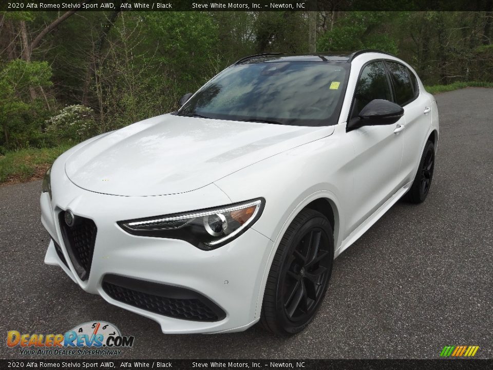 2020 Alfa Romeo Stelvio Sport AWD Alfa White / Black Photo #2