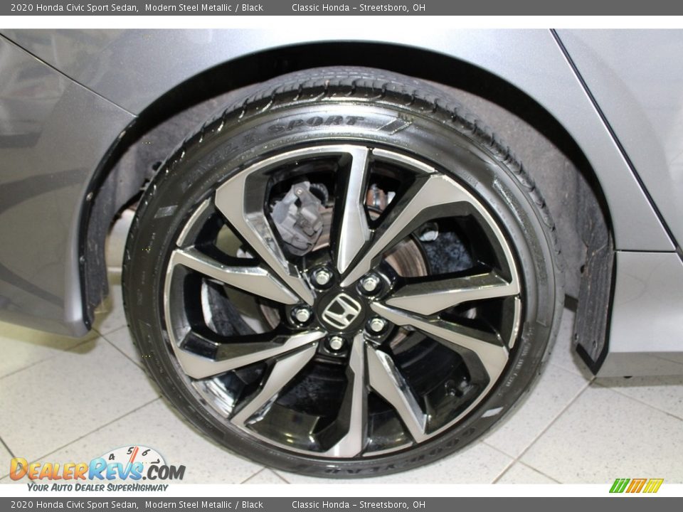 2020 Honda Civic Sport Sedan Modern Steel Metallic / Black Photo #6