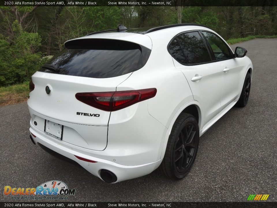 2020 Alfa Romeo Stelvio Sport AWD Alfa White / Black Photo #6