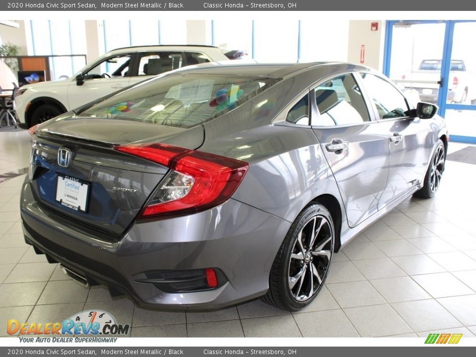 2020 Honda Civic Sport Sedan Modern Steel Metallic / Black Photo #7