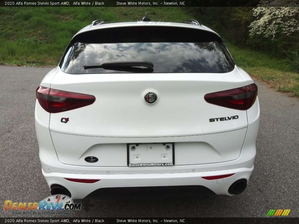 2020 Alfa Romeo Stelvio Sport AWD Alfa White / Black Photo #7