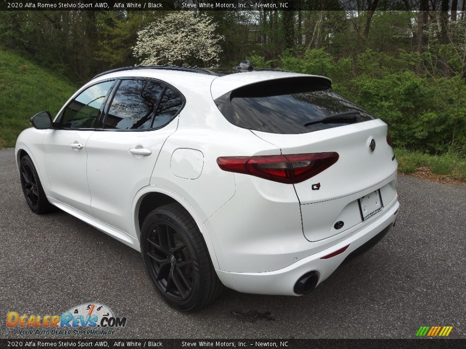 2020 Alfa Romeo Stelvio Sport AWD Alfa White / Black Photo #8
