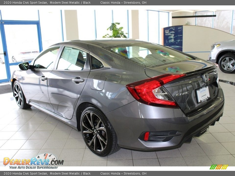 2020 Honda Civic Sport Sedan Modern Steel Metallic / Black Photo #9