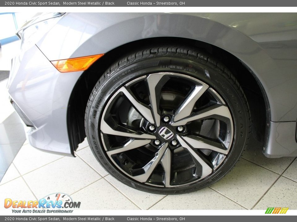 2020 Honda Civic Sport Sedan Modern Steel Metallic / Black Photo #12