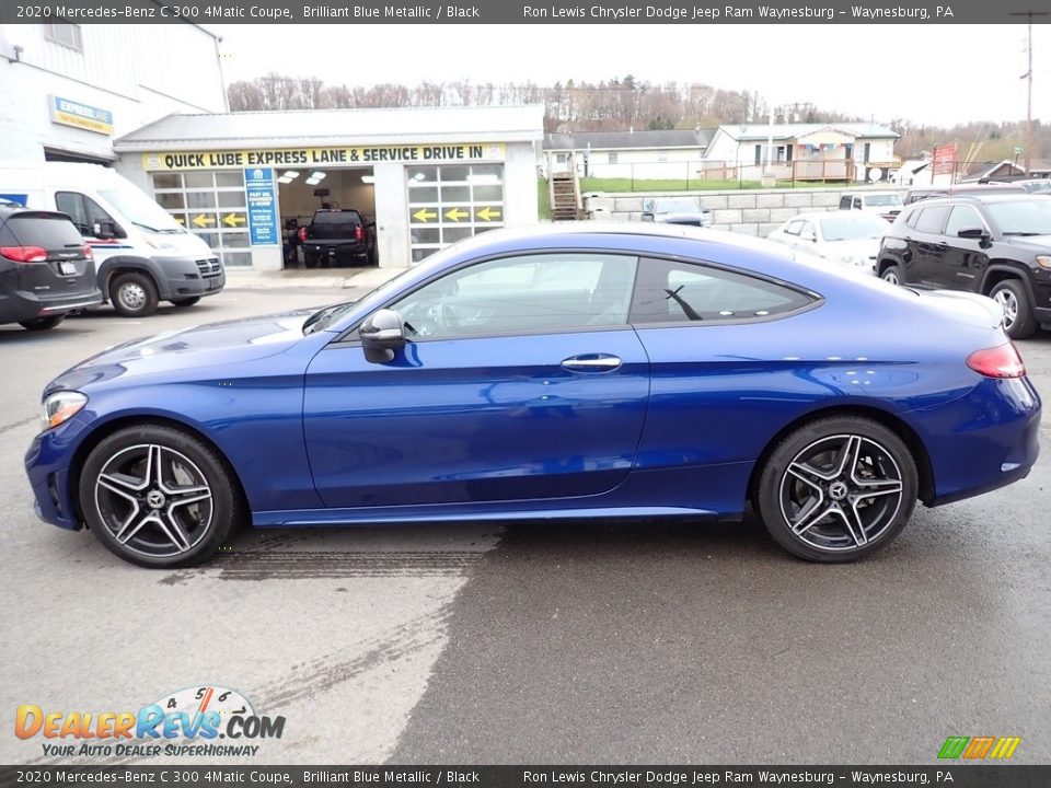 Brilliant Blue Metallic 2020 Mercedes-Benz C 300 4Matic Coupe Photo #2