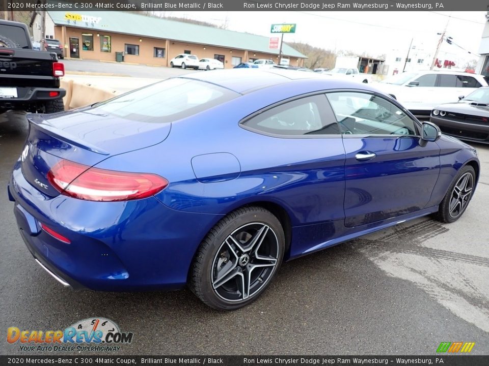 2020 Mercedes-Benz C 300 4Matic Coupe Brilliant Blue Metallic / Black Photo #5