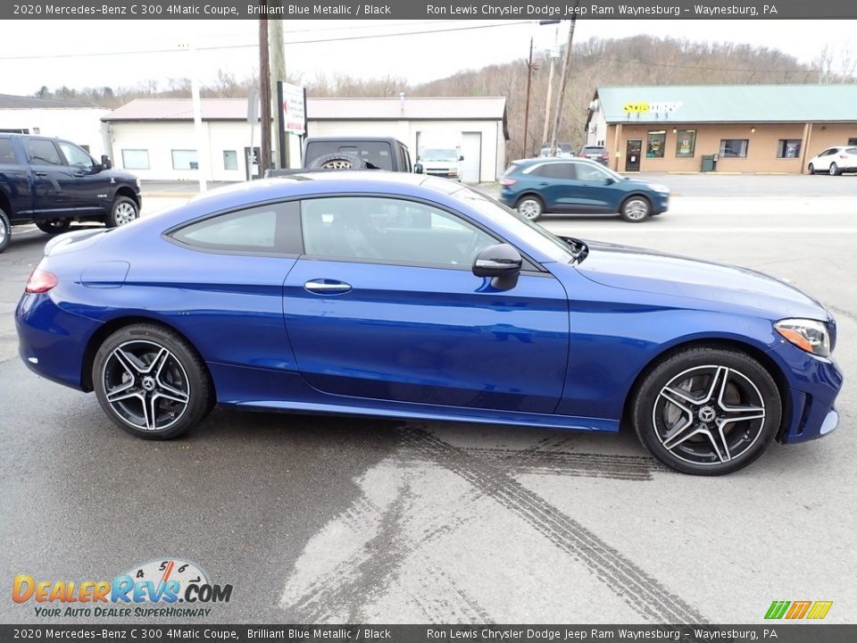 2020 Mercedes-Benz C 300 4Matic Coupe Brilliant Blue Metallic / Black Photo #6