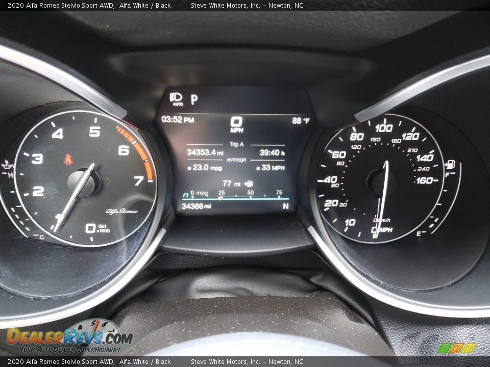 2020 Alfa Romeo Stelvio Sport AWD Gauges Photo #21