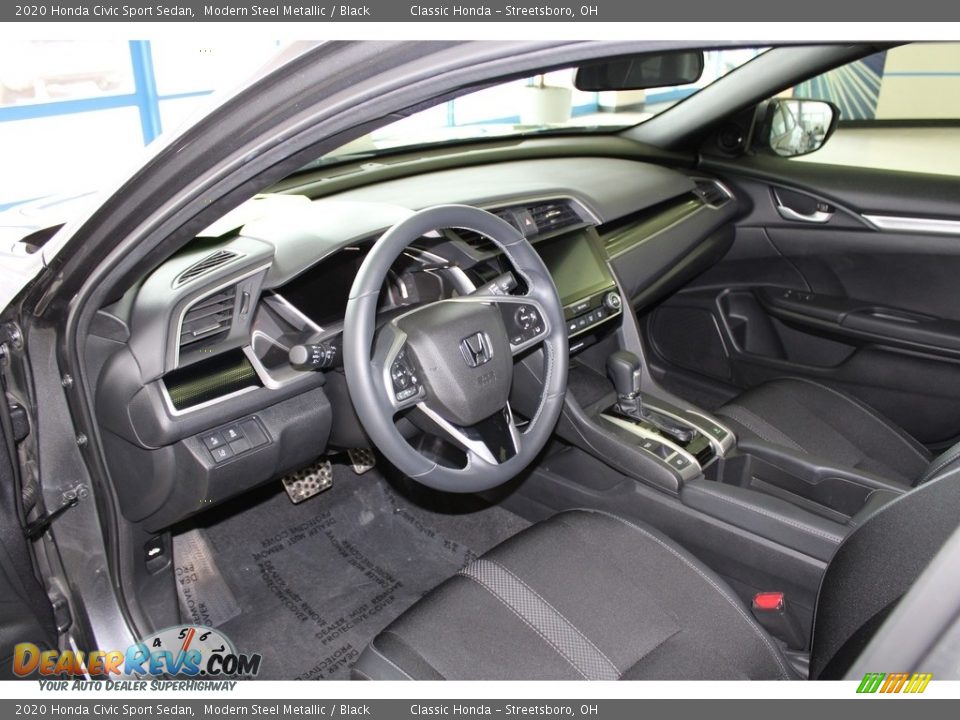 2020 Honda Civic Sport Sedan Modern Steel Metallic / Black Photo #26