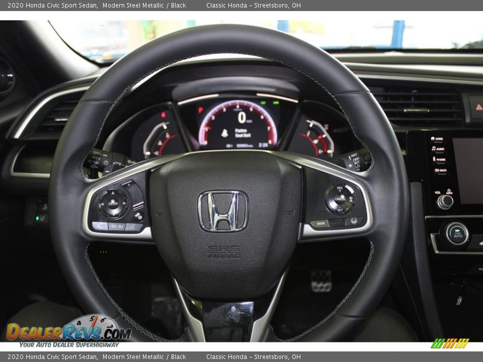 2020 Honda Civic Sport Sedan Modern Steel Metallic / Black Photo #29