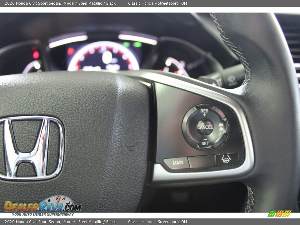 2020 Honda Civic Sport Sedan Modern Steel Metallic / Black Photo #31