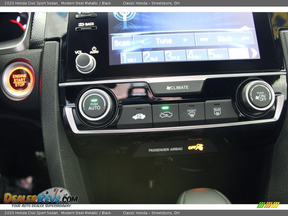 2020 Honda Civic Sport Sedan Modern Steel Metallic / Black Photo #34