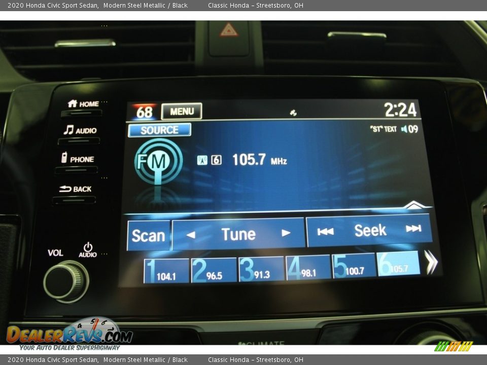 2020 Honda Civic Sport Sedan Modern Steel Metallic / Black Photo #35