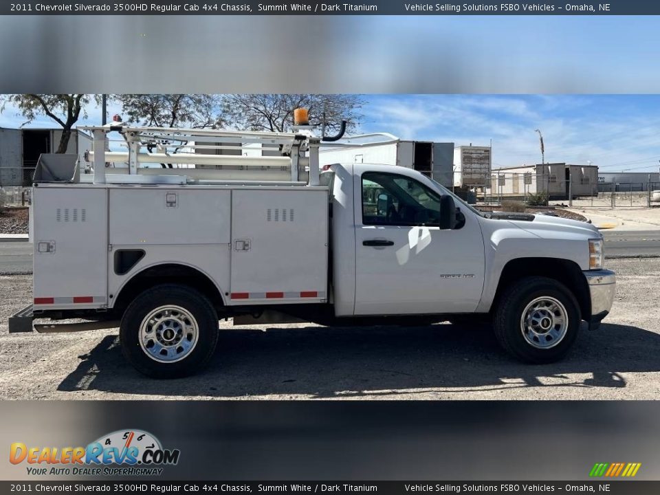 2011 Chevrolet Silverado 3500HD Regular Cab 4x4 Chassis Summit White / Dark Titanium Photo #1