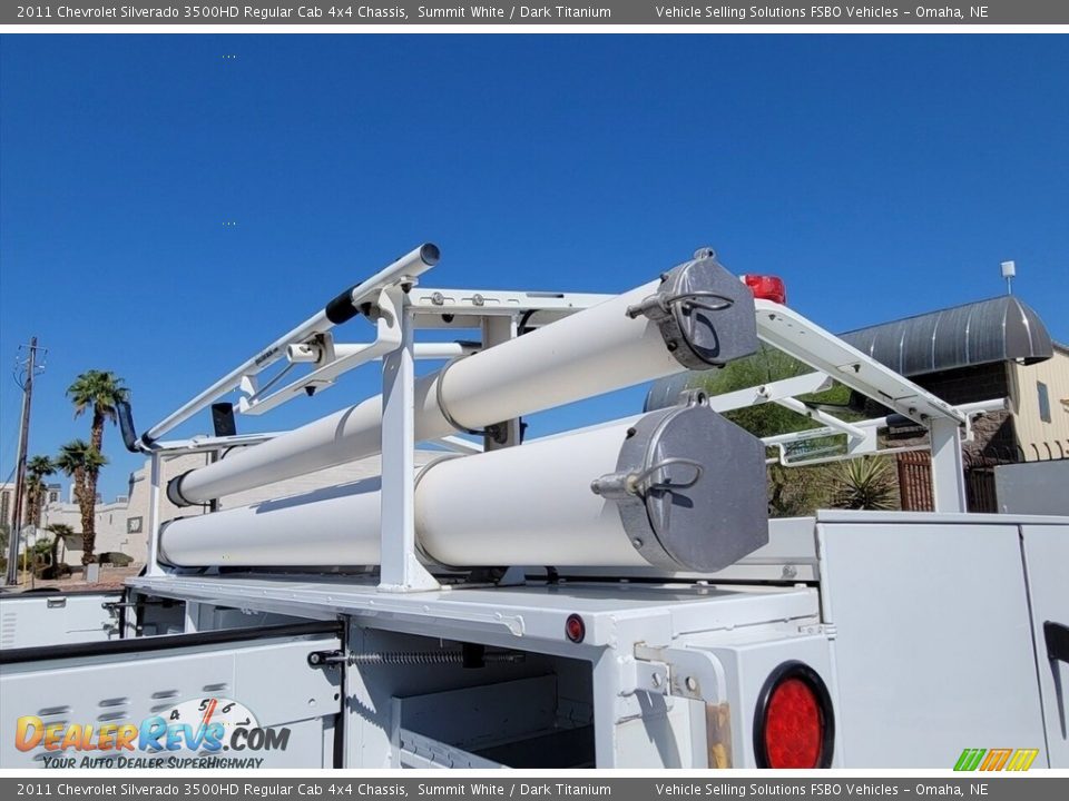 2011 Chevrolet Silverado 3500HD Regular Cab 4x4 Chassis Summit White / Dark Titanium Photo #22