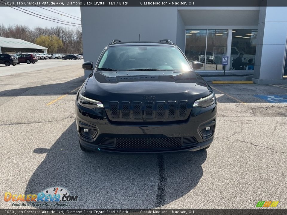 2020 Jeep Cherokee Altitude 4x4 Diamond Black Crystal Pearl / Black Photo #10