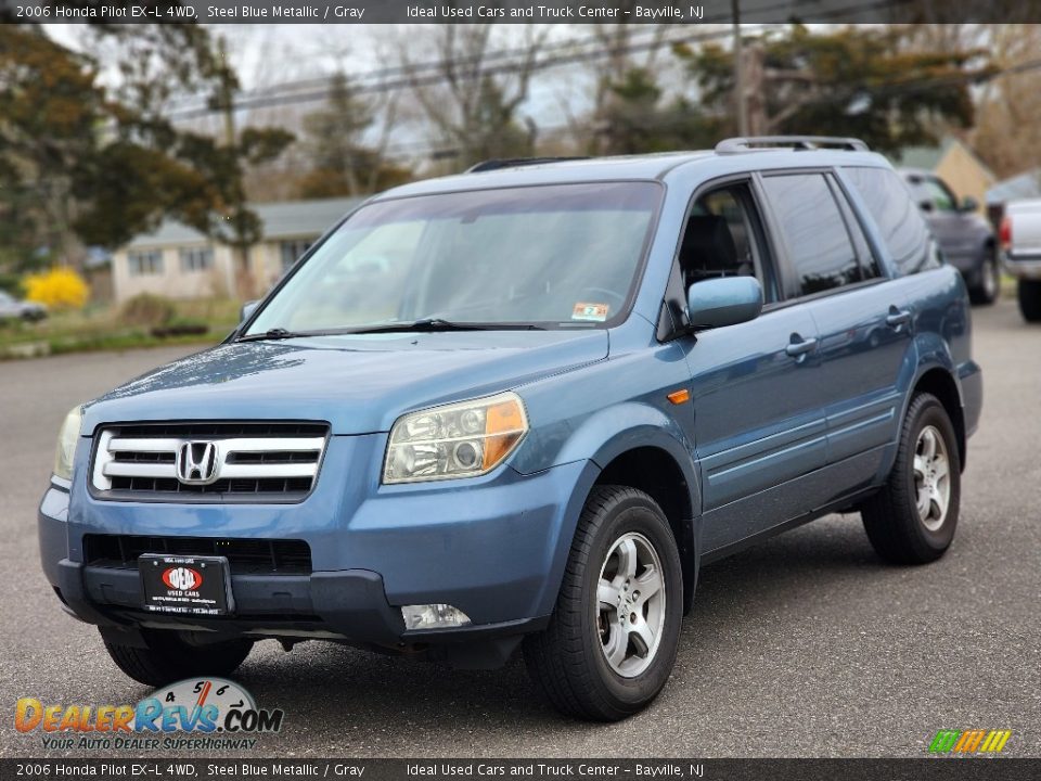 2006 Honda Pilot EX-L 4WD Steel Blue Metallic / Gray Photo #1