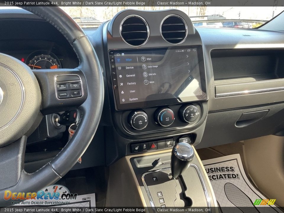 2015 Jeep Patriot Latitude 4x4 Bright White / Dark Slate Gray/Light Pebble Beige Photo #5