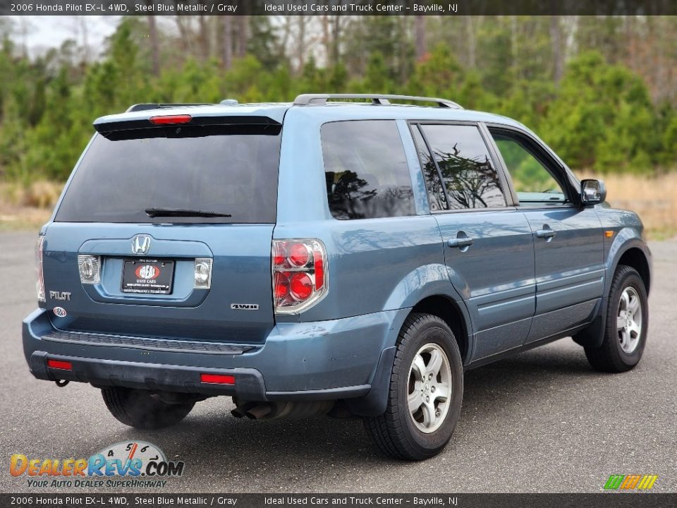 2006 Honda Pilot EX-L 4WD Steel Blue Metallic / Gray Photo #5