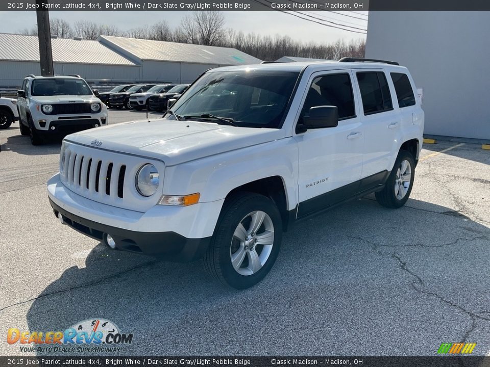 2015 Jeep Patriot Latitude 4x4 Bright White / Dark Slate Gray/Light Pebble Beige Photo #7