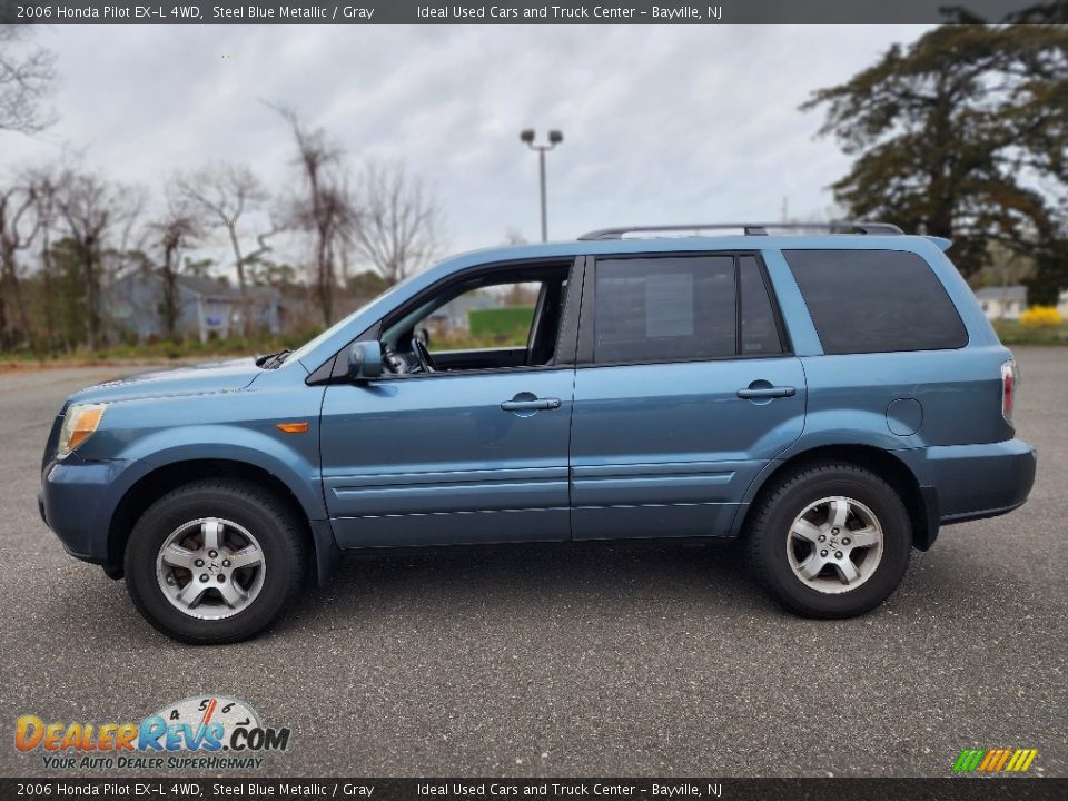 2006 Honda Pilot EX-L 4WD Steel Blue Metallic / Gray Photo #7