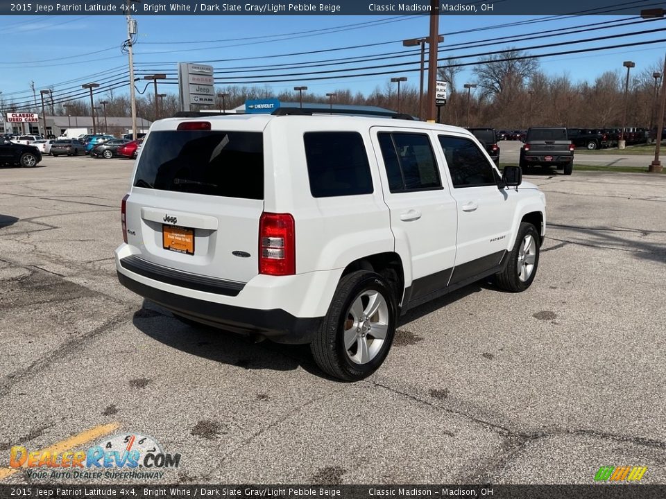 2015 Jeep Patriot Latitude 4x4 Bright White / Dark Slate Gray/Light Pebble Beige Photo #8