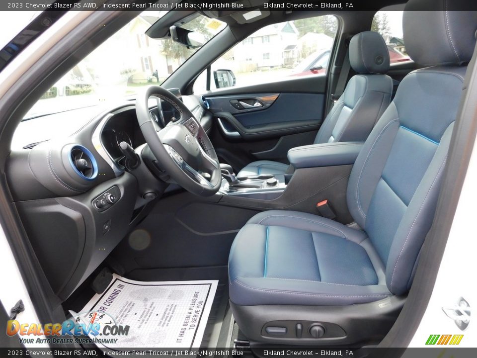 Jet Black/Nightshift Blue Interior - 2023 Chevrolet Blazer RS AWD Photo #21