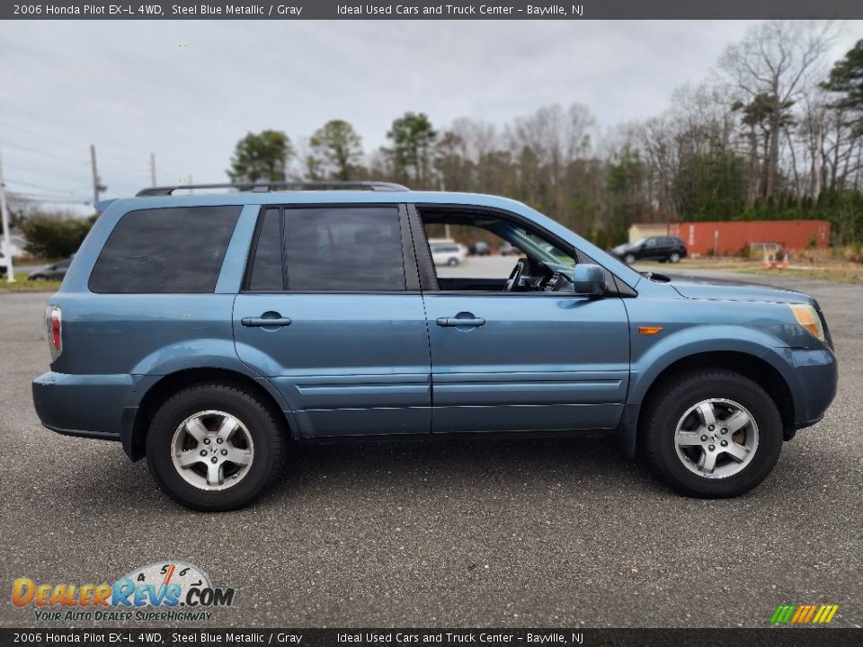 2006 Honda Pilot EX-L 4WD Steel Blue Metallic / Gray Photo #8