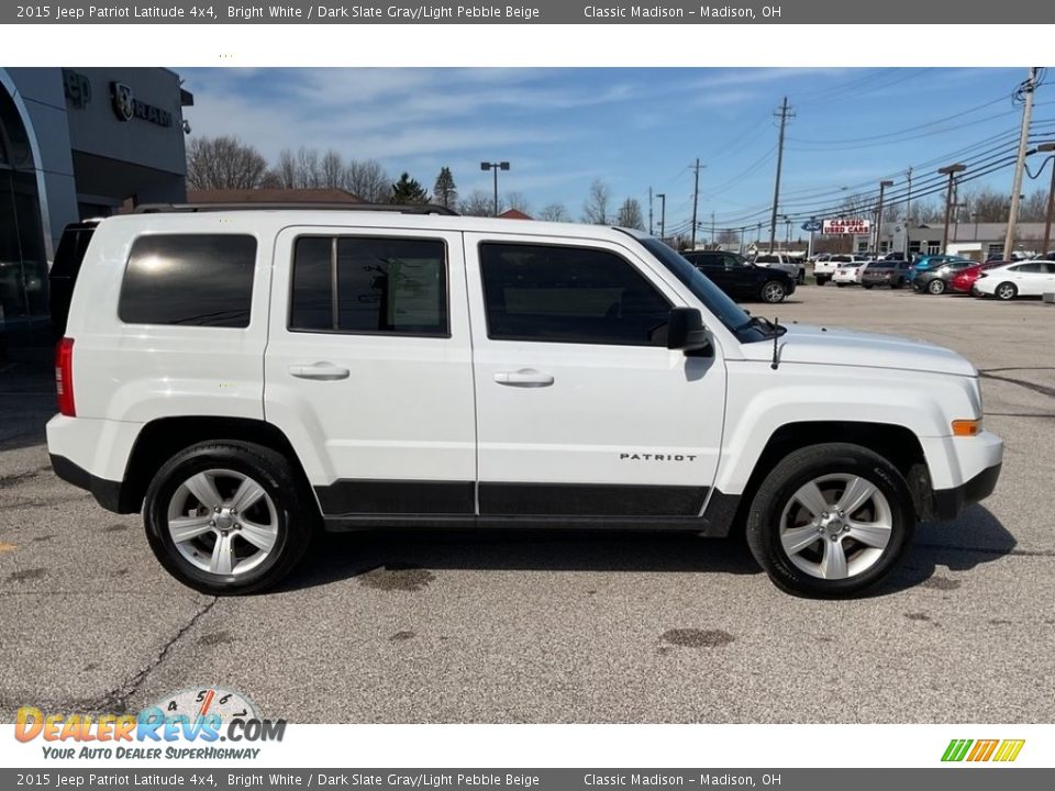 2015 Jeep Patriot Latitude 4x4 Bright White / Dark Slate Gray/Light Pebble Beige Photo #9