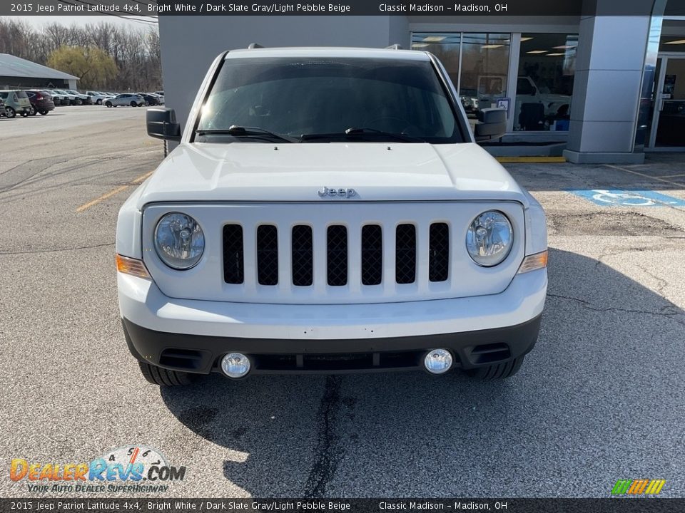 2015 Jeep Patriot Latitude 4x4 Bright White / Dark Slate Gray/Light Pebble Beige Photo #10