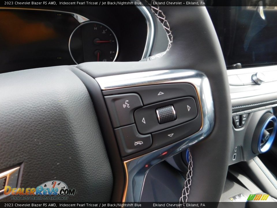 2023 Chevrolet Blazer RS AWD Iridescent Pearl Tricoat / Jet Black/Nightshift Blue Photo #25