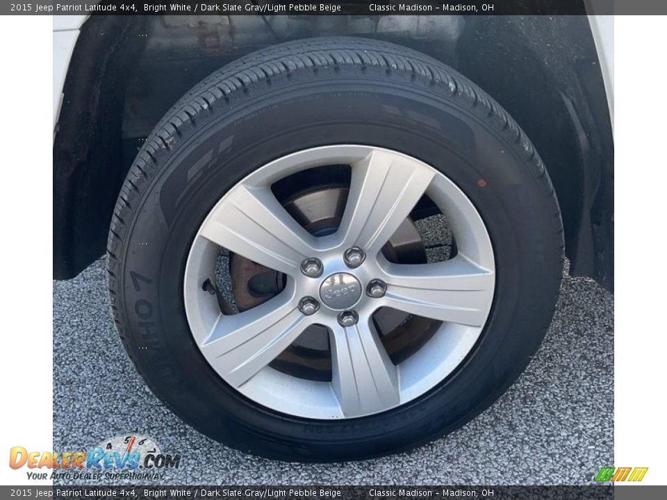 2015 Jeep Patriot Latitude 4x4 Bright White / Dark Slate Gray/Light Pebble Beige Photo #13