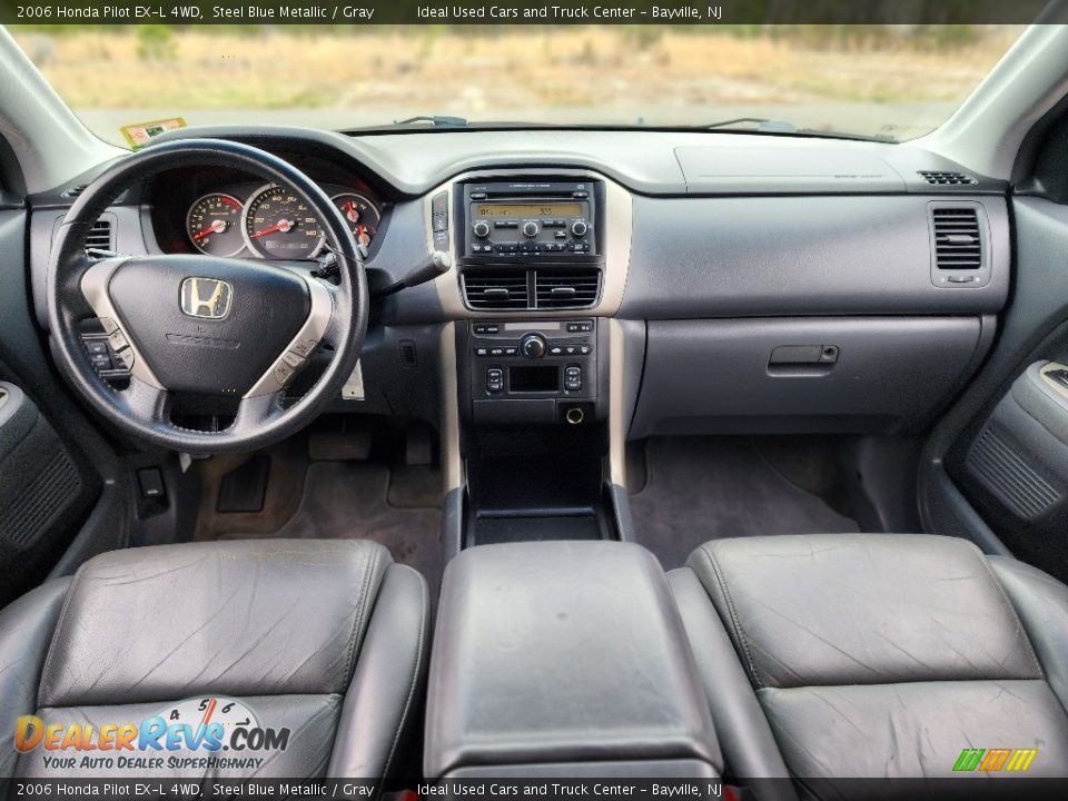 2006 Honda Pilot EX-L 4WD Steel Blue Metallic / Gray Photo #15