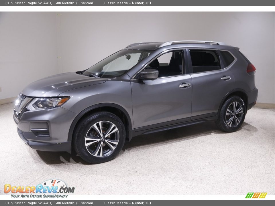 2019 Nissan Rogue SV AWD Gun Metallic / Charcoal Photo #3