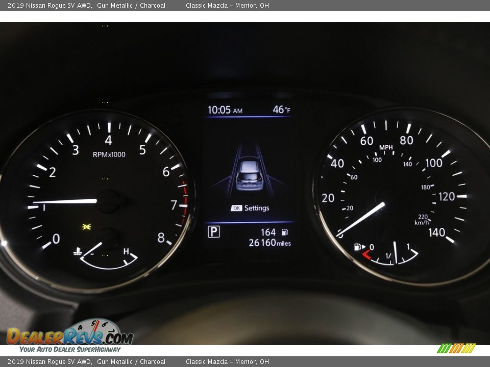 2019 Nissan Rogue SV AWD Gun Metallic / Charcoal Photo #8
